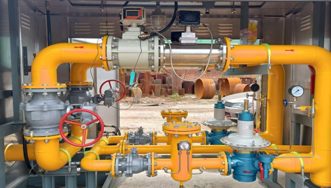 Aplicación del medidor de flujo rotatorio de gas ZINACA en el fabricante de bombas de medición monta